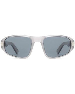 ZEGNA Sonnenbrille Mit Ovalem Gestell - Blau