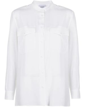 Dondup Double Chest Pocket Oversized Shirt - White
