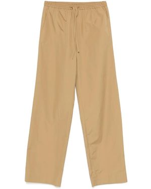 Loulou de Saison Sero Drawstring Palazzo Pants - Natural