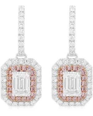 HYT Jewelry 18Kt Diamond Drop Earrings - White