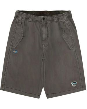 Aape By A Bathing Ape Short À Patch Logo - Grey