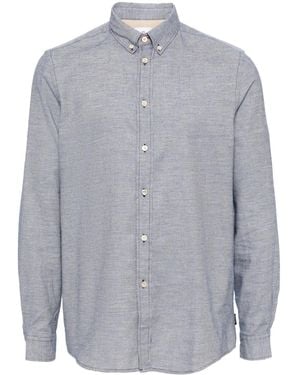 Paul Smith Button-Up Cotton-Blend Shirt - Grey