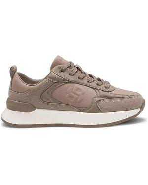 BOSS Zapatillas con logo - Marrón