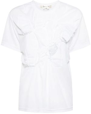 Comme des Garçons ラッフル Tシャツ - ホワイト