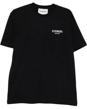 Iceberg Logo T-Shirt - Black
