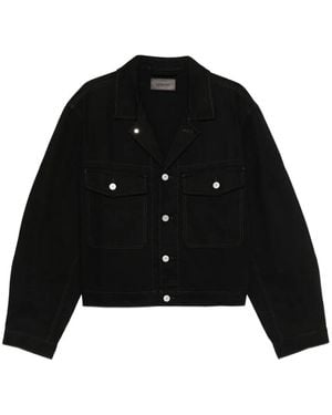 Lemaire Veste Boutonnée À Poches À Rabat - Noir