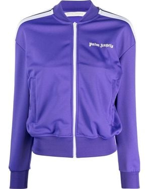 Palm Angels Logo-print Track Jacket - Purple