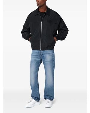 McQueen Bomberjacke Mit Logo-Stickerei - Blau