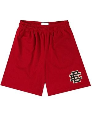 Eric Emanuel Basic Logo-Print Shorts - Red
