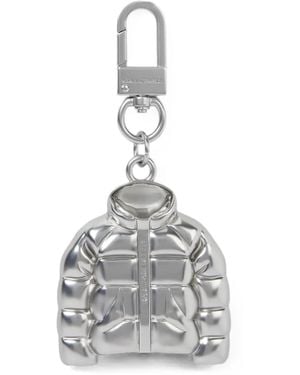 KARL LAGERFELD Puffer Jacket Keychain - White