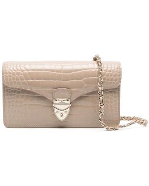 Aspinal of London Mayfair Clutch Bag - Natural