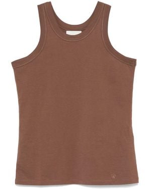 Loulou Studio Organic Cotton Tank Top - Brown