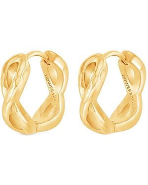 Dower & Hall Small Entwined Infinity Earrings - Metallic