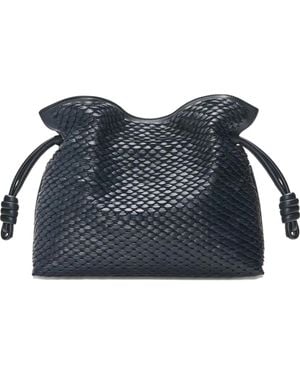 Loewe Mittelgroße Flamenco Umhängetasche - Blau