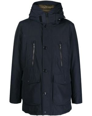 Woolrich Giacca Imbottita Con Cappuccio - Blu