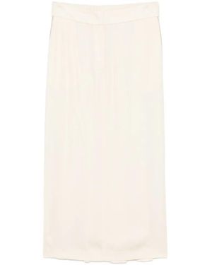 Peserico Elasticated-Waistband Midi Skirt - White