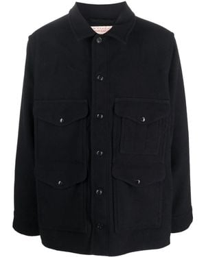 Filson Flap-Pockets Wool Shirt Jacket - Black