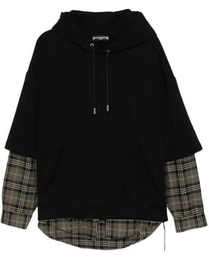 MASTERMIND WORLD Graphic-Embroidered Hoodie - Black