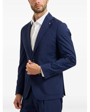 Bharnaba Costume À Simple Boutonnage - Bleu