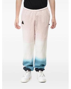 Off-White c/o Virgil Abloh Rhinestone-Embellished Degradé Track Pants - White