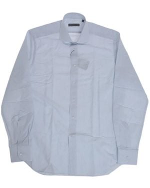 Corneliani French Collar Long-Sleeve Shirt - Blue