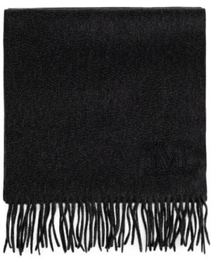 Max Mara Wsdalia Fringed Scarf - Black