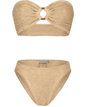 Paramidonna Chloe Ring-Detail Bikini - Natural