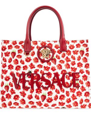 Versace メドゥーサ トートバッグ - レッド
