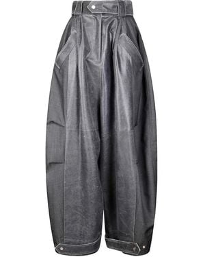 Niccolò Pasqualetti Luna Wide-Legged Trousers - Grey