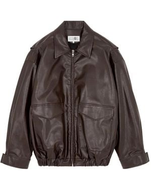 MM6 by Maison Martin Margiela ポケット ボンバージャケット - ブラウン