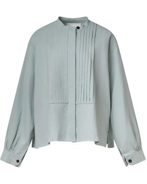 Jil Sander Pleat-Detail Shirt - Blue