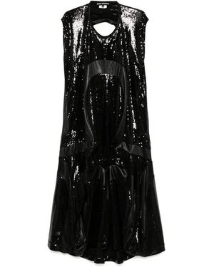 Junya Watanabe Kleid Mit Einsätzen - Schwarz