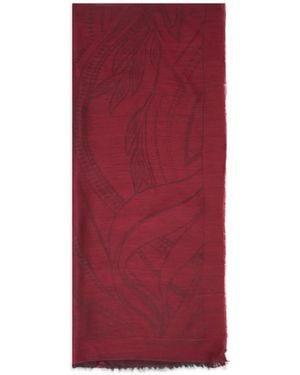 Alberta Ferretti Sjaal Met Abstracte Print - Rood