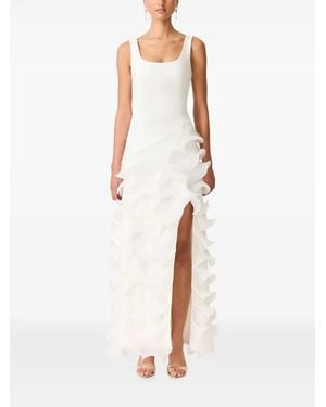 Elliatt Ruffled-Details Tiered Maxi Dress - White