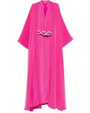 Reem Al Dhaheri Embroidered Kaftan Set - Pink