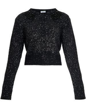 Erdem Floral-Appliqué Cardigan - Black