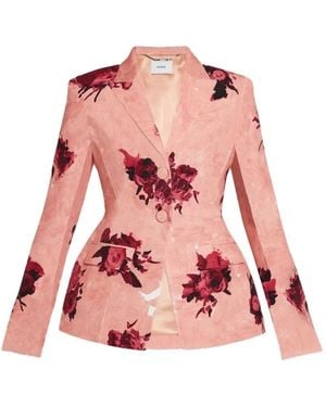 Erdem Single-Breasted Blazer - Pink
