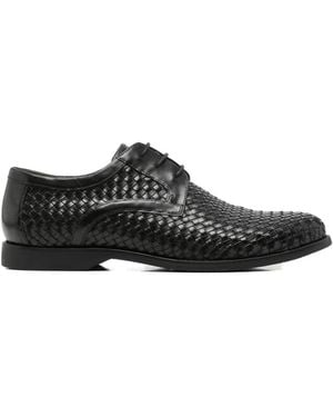 Alberto Gozzi Lace-Up Derby Shoes - Black