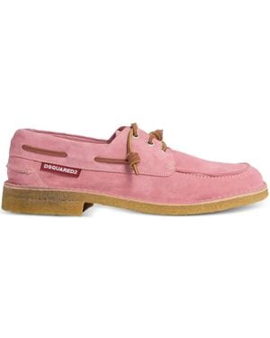 DSquared² Neoklassieke Bootschoenen Met Kant - Roze