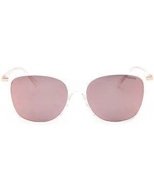 Polaroid Geometric-Frame Sunglasses - Pink