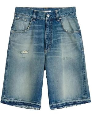sunflower Distressed Frayed Shorts - Blue