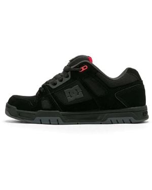 DC Shoes Stag Paneled Logo-Patch Sneakers - Black