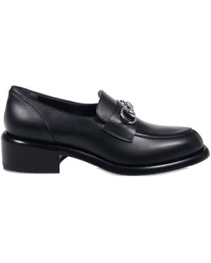 Gucci Horsebit Heeled Loafers - ブラック