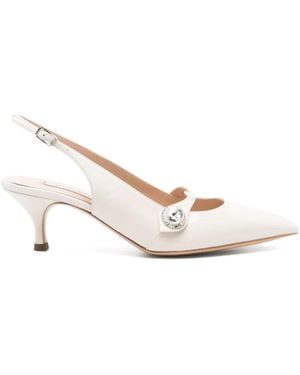Casadei レザーサンダル - ホワイト
