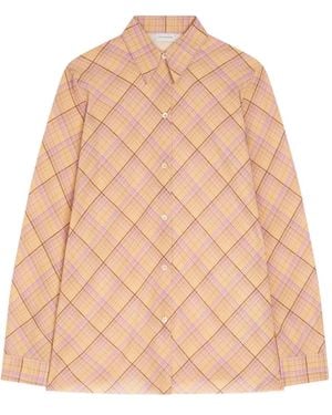 Dries Van Noten Checked-Pattern Shirt - Natural
