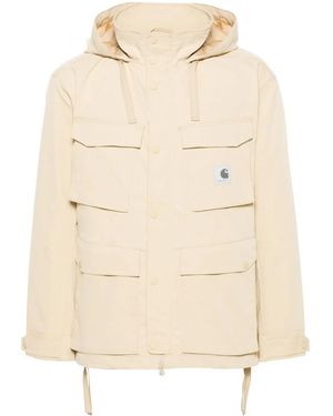 Carhartt Balto Logo-Patch Hooded Jacket - Natural