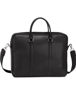 Longchamp Le Foulonne Laptop Bag - Black