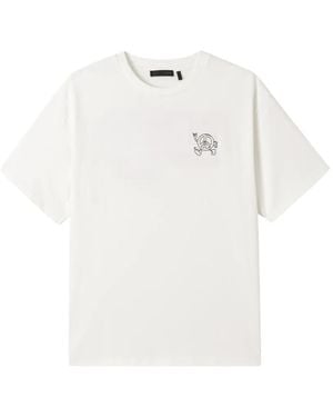 FIVE CM Short-Sleeved Embroidered T-Shirt - White