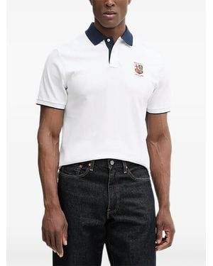 Hackett Short-Sleeve Polo Shirt - White
