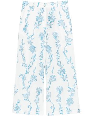 Etro Cotton Polyester Trousers - Blue
